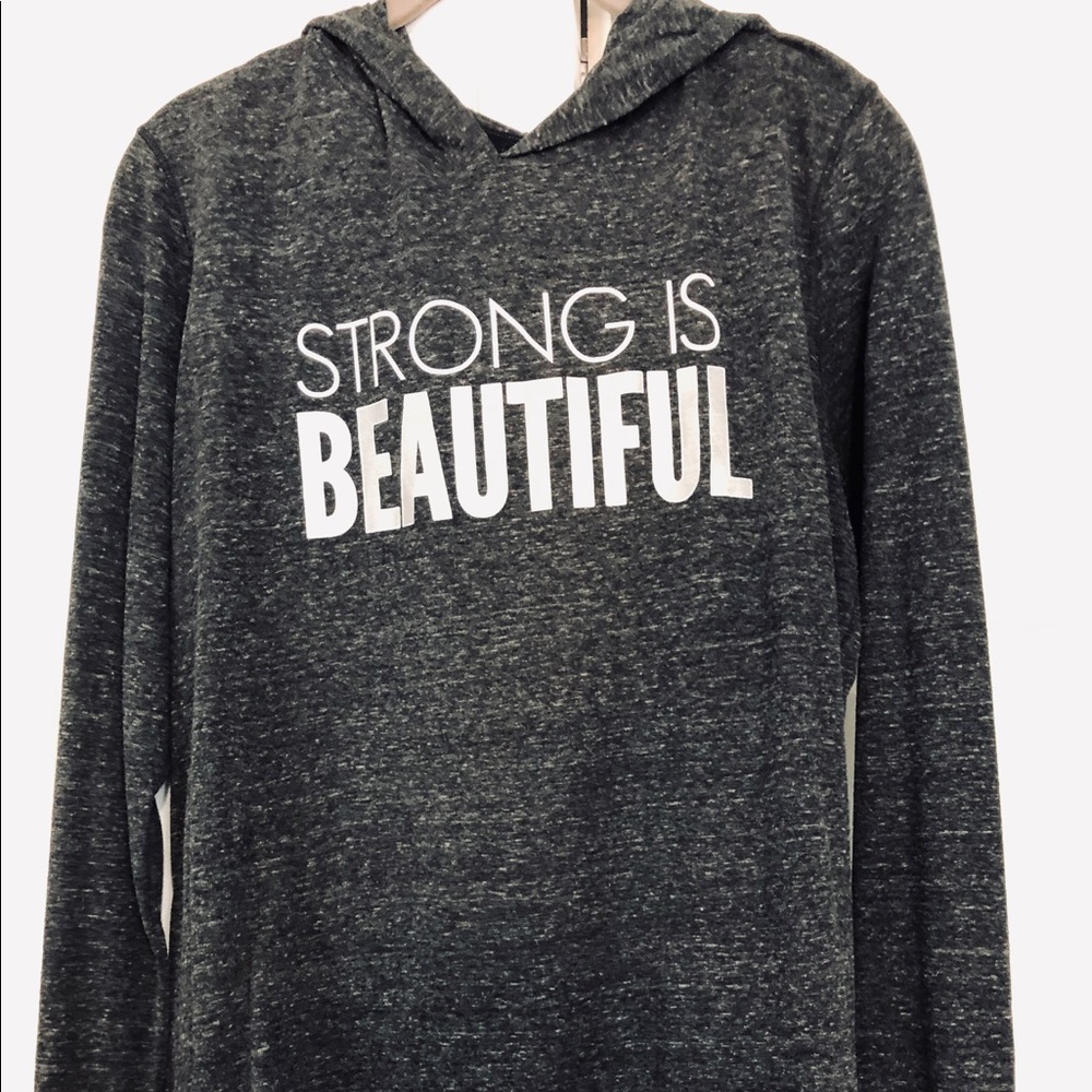 Light weight long sleeve hoodie warmup. Size XL.